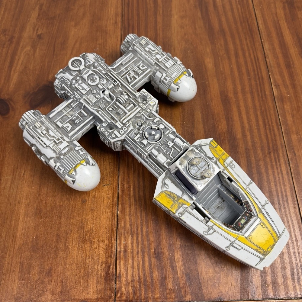 VTG 1999 Hasbro Star Wars Y-Wing Fighter Ship Vehicle Base Part Incomplete